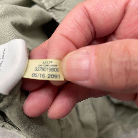 American Eagle Jacket Medium Green Cargo Military Field Hooded Coat Ladies - Picture 7 of 9